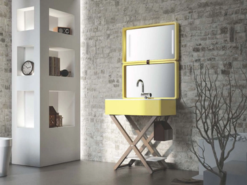 MY BAG - Sectional vanity unit with integrated washbasin by Olympia Ceramica - view 2